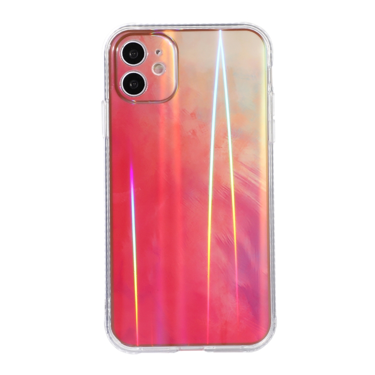 

IMD Rendering Watercolor Aurora Pattern Shockproof TPU + PC Protective Case For iPhone 11 Pro(Spring Sakura)