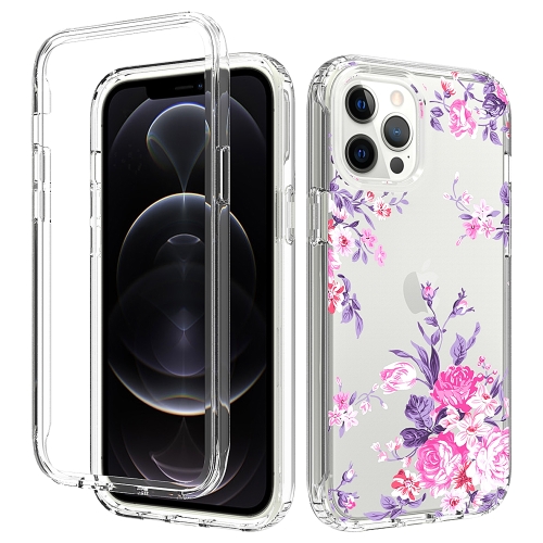 

2 in 1 High Transparent Painted Shockproof PC + TPU Protective Case For iPhone 11(Rose Flower)