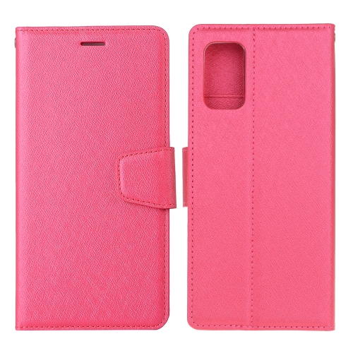 

For Huawei P smart 2021 / Y7a Silk Texture Horizontal Flip Leather Case with Holder & Card Slots & Wallet & Photo Frame(Rose Red)