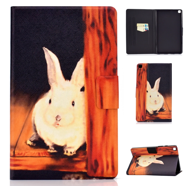 

For Samsung Galaxy Tab A7 Lite 8.7 (2021) T220 / T225 Voltage Texture Colored Drawing Horizontal Flip Leather Case, with Holder & Card Slots(Bugs Bunny)