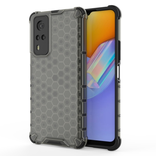 

For vivo Y51 (2020 Indian Version) Shockproof Honeycomb PC + TPU Case(Black)