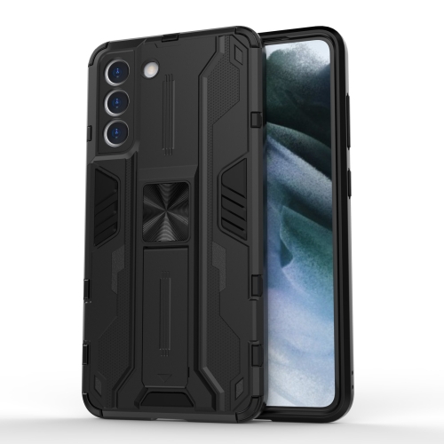 

For Samsung Galaxy S21 5G Supersonic PC + TPU Shock-proof Case with Holder(Black)