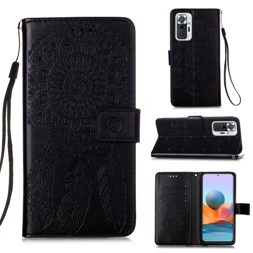 

For Xiaomi Redmi Note 10 Pro / Note 10 Pro Max Dream Catcher Printing Horizontal Flip Leather Case with Holder & Card Slots & Wallet & Lanyard(Black)