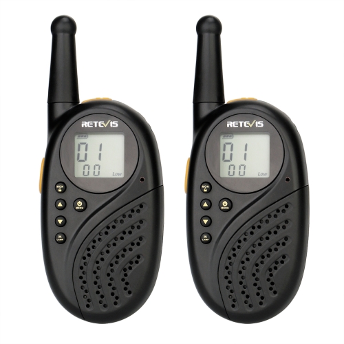 

1 Pair RETEVIS RT-35 0.5W EU Frequency 446MHz 8CHS Children Handheld Walkie Talkie(Black)