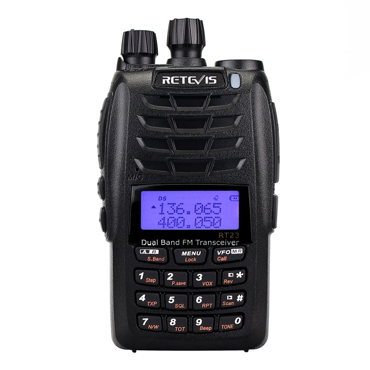 

RETEVIS RT23 136-174Mhz + 400-480Mhz 128CHS Handheld Walkie Talkie, EU Plug