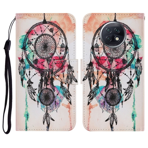 

For Xiaomi Redmi Note 9T Coloured Drawing Pattern Horizontal Flip PU Leather Case with Holder & Card Slots & Wallet & Lanyard(Wind Chimes)