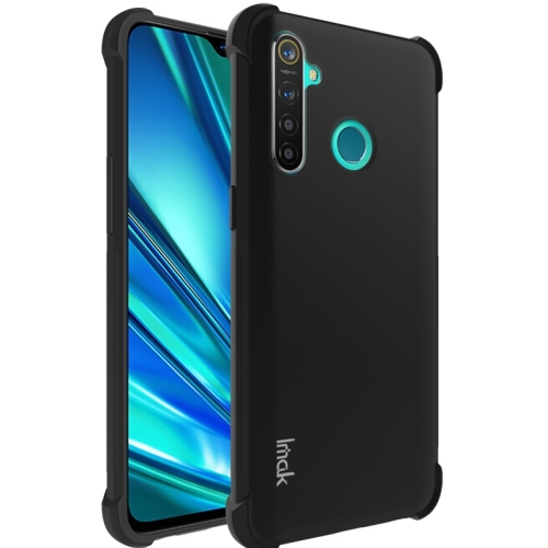 

For OPPO Realme 5 Pro Four Corners Anti-Fall All-Inclusive Shockproof Airbag TPU Protective Case(Metal Black)