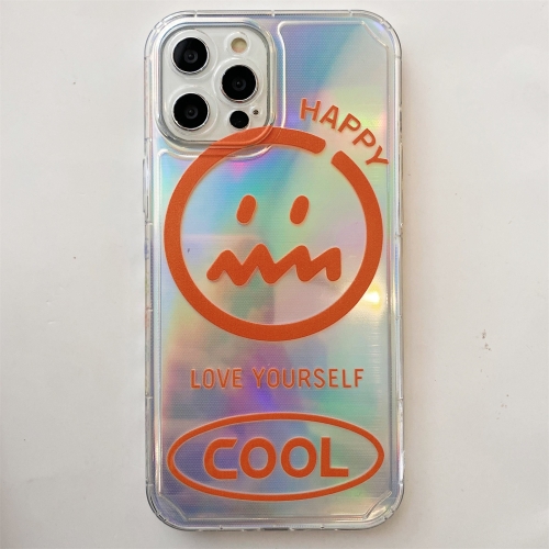 

Shockproof Side Painting Expression Pattern Laser TPU Protective Case For iPhone 11 Pro(Orange)