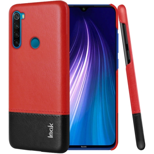 

For Xiaomi Redmi Note 8 Ruiyi Series Concise Slim PU + PC Protective Case With Explosion-Proof Membrane(Red Black)