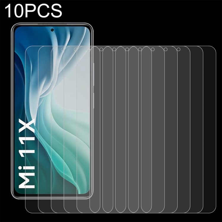 

For Xiaomi Mi 11X / Mi 11i 10 PCS 0.26mm 9H 2.5D Tempered Glass Film