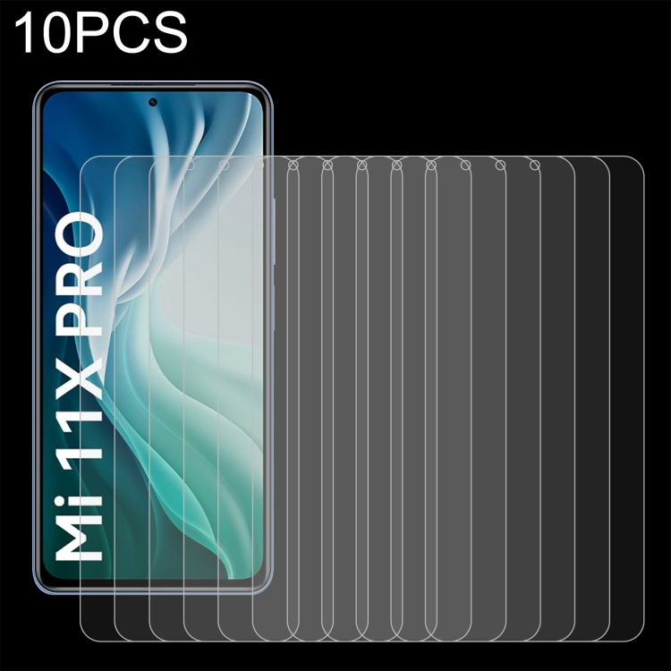 

For Xiaomi Mi 11X Pro 10 PCS 0.26mm 9H 2.5D Tempered Glass Film