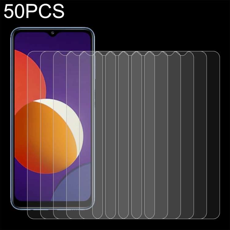 

For Samsung Galaxy M12 50 PCS 0.26mm 9H 2.5D Tempered Glass Film
