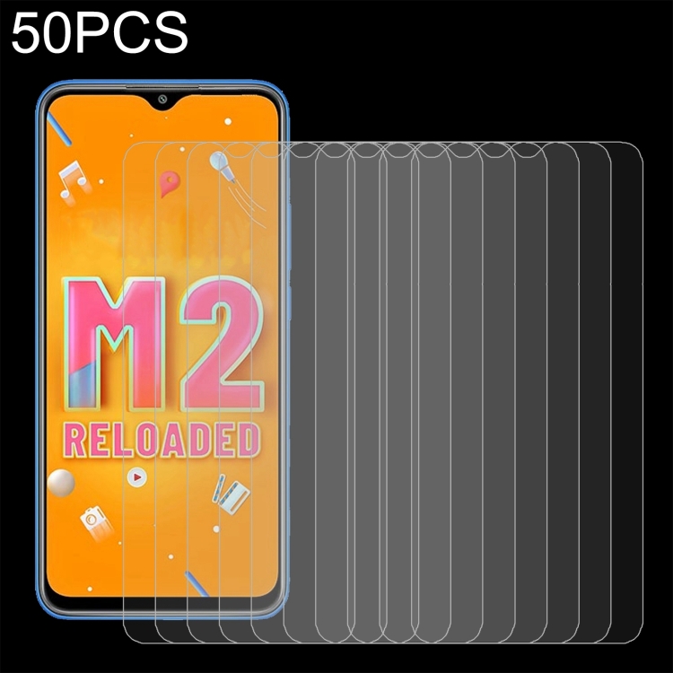 

For Xiaomi Poco M2 Reloaded 50 PCS 0.26mm 9H 2.5D Tempered Glass Film