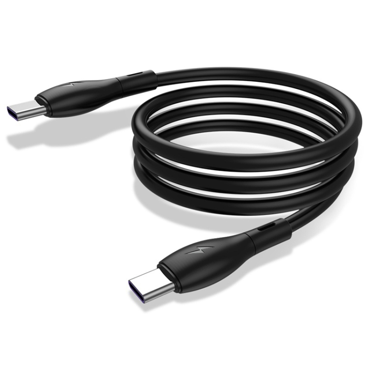 

KUULAA KL-X29 3A Type-C / USB-C to Type-C / USB-C Liquid Silicone Fast Charging Data Cable, Length:0.5m(Black)