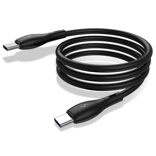 

KUULAA KL-X29 3A Type-C / USB-C to Type-C / USB-C Liquid Silicone Fast Charging Data Cable, Length:1m(Black)