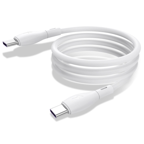 

KUULAA KL-X29 3A Type-C / USB-C to Type-C / USB-C Liquid Silicone Fast Charging Data Cable, Length:1m(White)