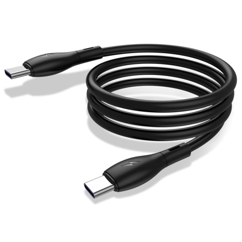 

KUULAA KL-X29 3A Type-C / USB-C to Type-C / USB-C Liquid Silicone Fast Charging Data Cable, Length:2m(Black)