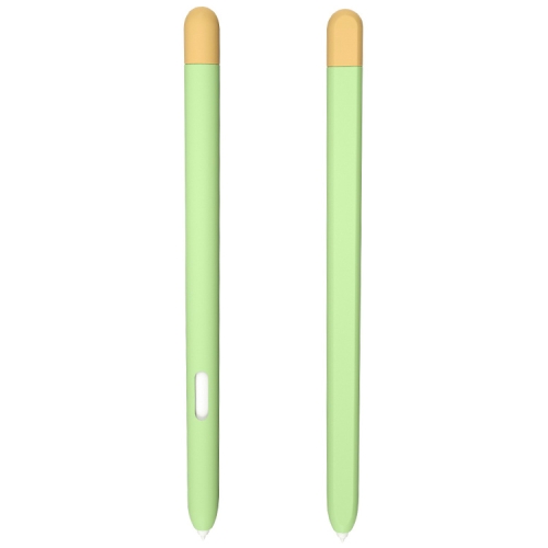 

Liquid Silicone Stylus Pen Protective Case for Samsung Galaxy Tab S6 Lite P610 / P615(Green Yellow)