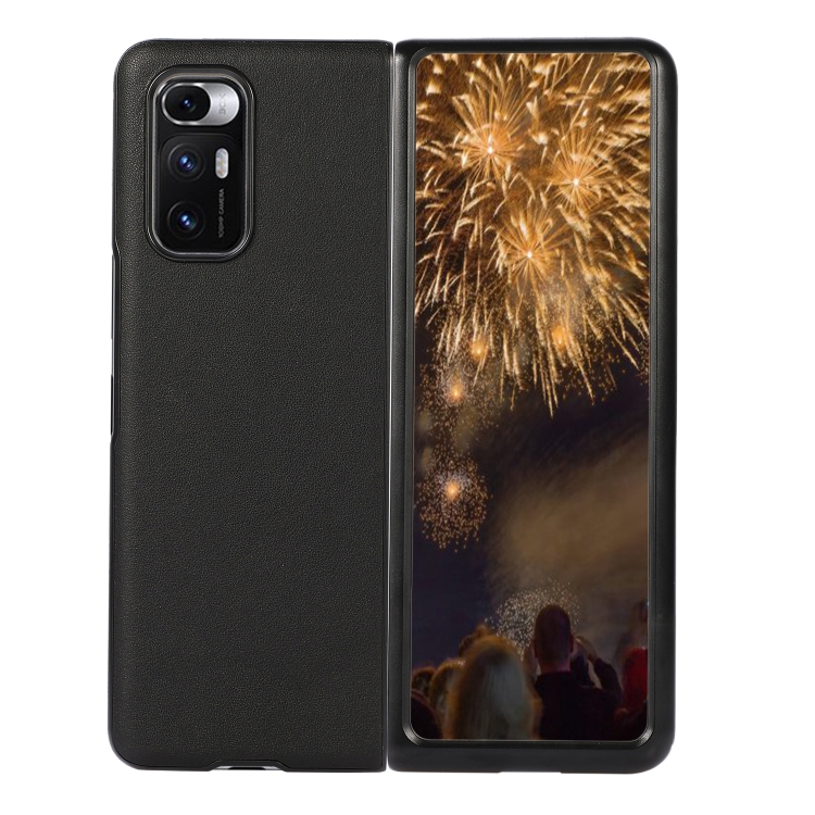 

For Xiaomi Mi Mix Fold Genuine Leather Lambskin Texture Folding Protective Case(Black)