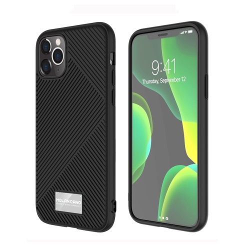 

For iPhone 11 Pro Max MOLANCANO JELLINE BUMPER Shockproof TPU Protective Case(Black)