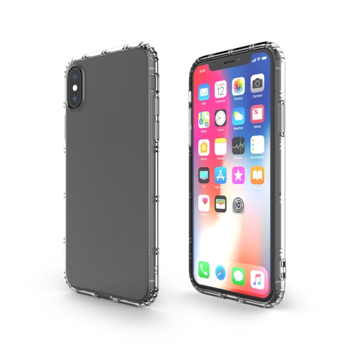 

For iPhone X / XS MOLANCANO Shockproof Transparent TPU Protective Case