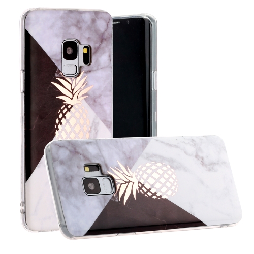 

For Galaxy S9 Hot Stamping Geometric Marble IMD Craft TPU Protective Case(Pineapple)