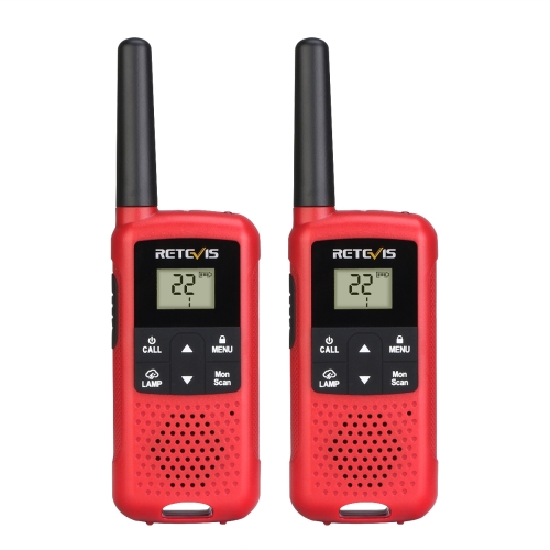 

1 Pair RETEVIS RT49B 0.5W US Frequency 462.5500-467.7125MHz 22CHS FRS Two Way Radio Handheld Walkie Talkie, US Plug(Red)