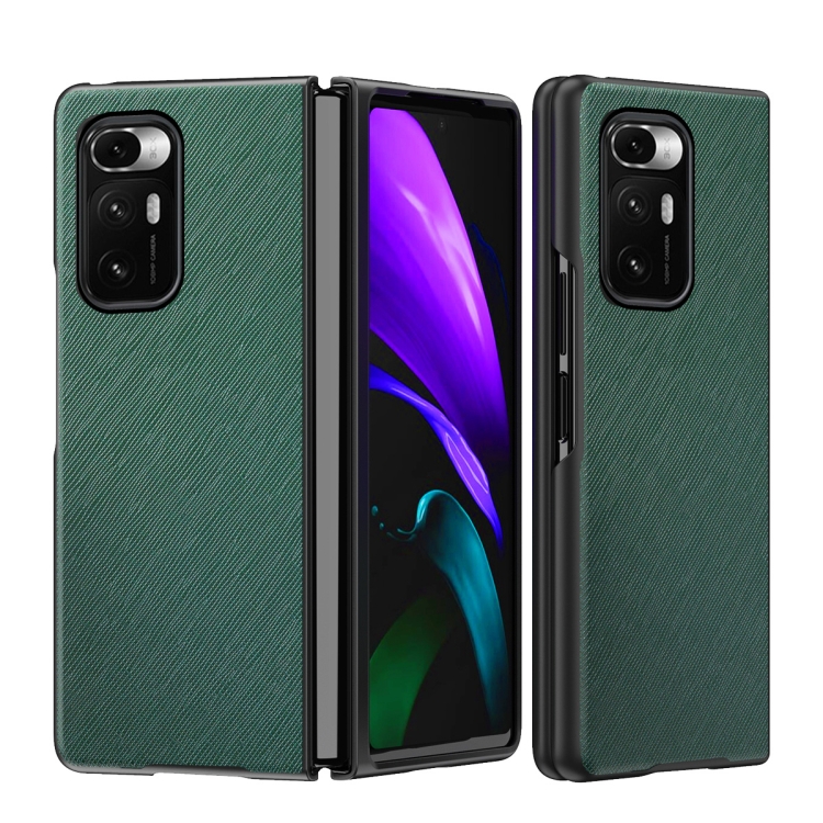 

For Xiaomi Mi Mix Fold Foldable Protective Case, Pattern:Cross Pattern(Green)