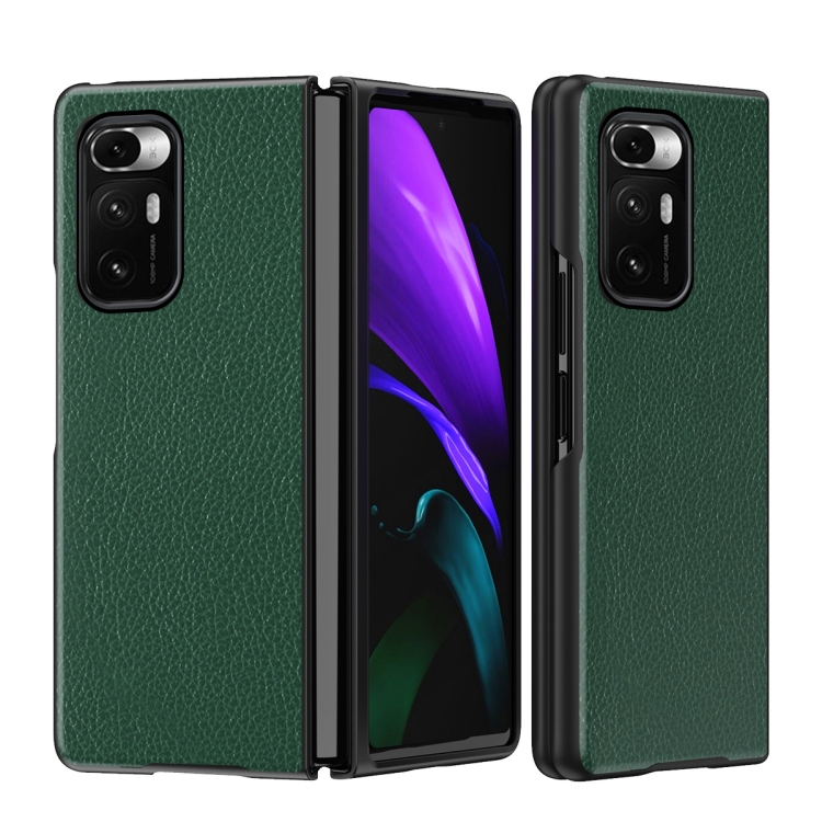 

For Xiaomi Mi Mix Fold Foldable Protective Case, Pattern:Lychee Pattern(Green)