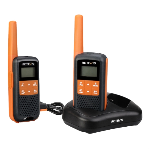 

1 Pair RETEVIS RT49 462.5500-467.7125MHz 22CHS FRS License-free Handheld Walkie Talkie, US Plug