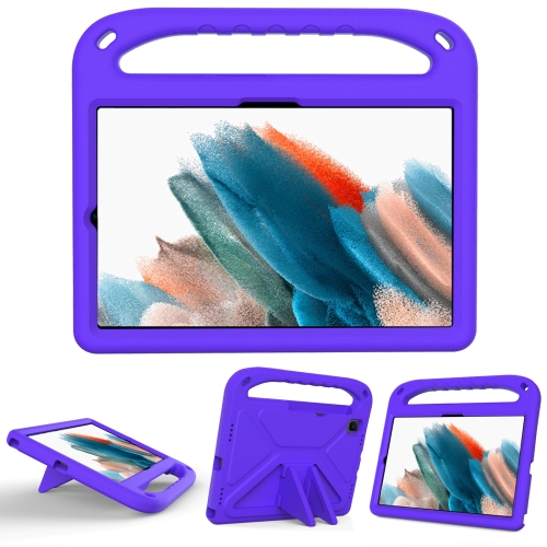 

For Samsung Galaxy Tab A7 10.4 (2020) T500 / Galaxy Tab S6 T860 / Galaxy Tab S5e T720 / Galaxy Tab S6 Lite P610 Handle Portable EVA Shockproof Anti Falling Protective Case with Triangle Holder(Purple)