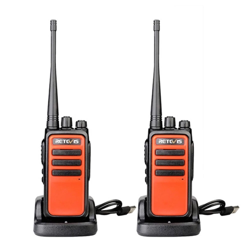 

1 Pair RETEVIS RT66 16CHS FRS License-free Two Way Radio Handheld Walkie Talkie, US Plug