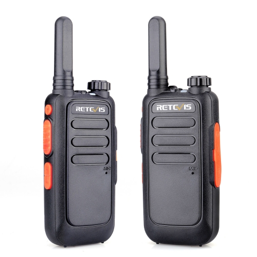 

1 Pair RETEVIS RT669 0.5W PMR446 16CHS License-free Two Way Radio Handheld Walkie Talkie, EU Plug(Black)