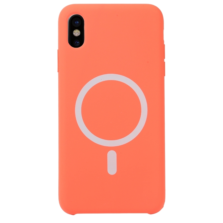 

Nano Silicone Full Coverage Shockproof Magsafe Case For iPhone X / XS(Orange)