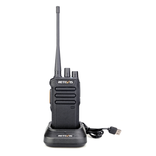 

RETEVIS RT43 5W UHF 400-480MHz 32CHS DMR Digital Two Way Radio Handheld Walkie Talkie, US Plug(Black)