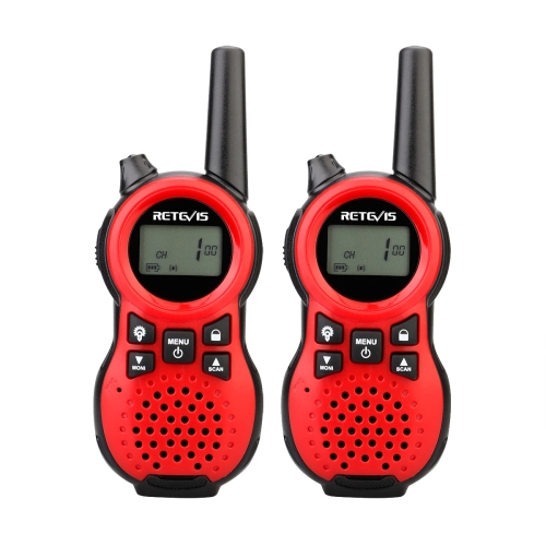

1 Pair RETEVIS RT38 US Frequency 22CHS FRS License-free Children Handheld Walkie Talkie(Red)