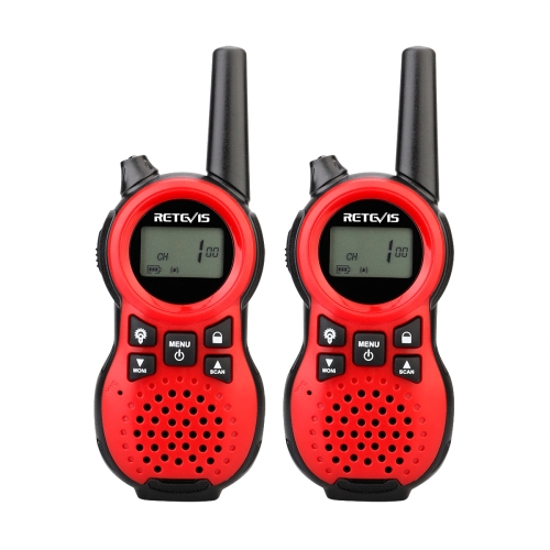 

1 Pair RETEVIS RT638 EU Frequency PMR446 16CHS License-free Children Handheld Walkie Talkie(Red)