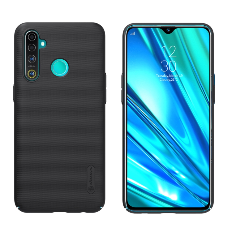 

For OPPO Realme 5 Pro NILLKIN Frosted Concave-convex Texture PC Case(Black)