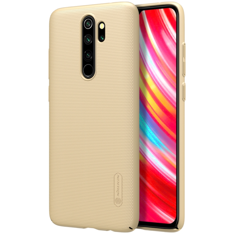 

For Xiaomi Redmi Note 8 Pro NILLKIN Frosted Concave-convex Texture PC Case(Gold)