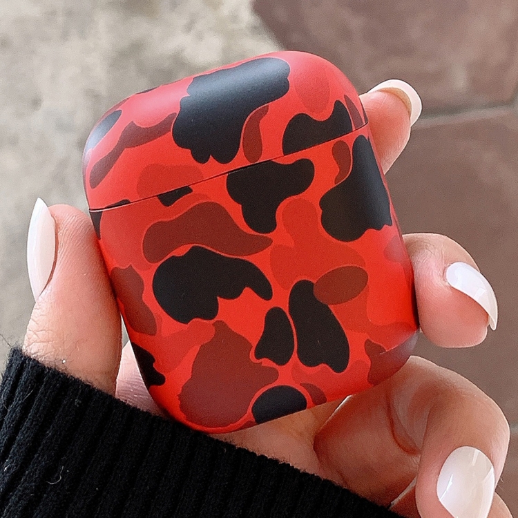 

Camouflage Series Earphone Protective Case For AirPods 1 / 2(Red)