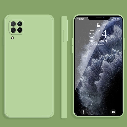 

For Huawei nova 6 SE / 7i Solid Color Imitation Liquid Silicone Straight Edge Dropproof Full Coverage Protective Case(Matcha Green)