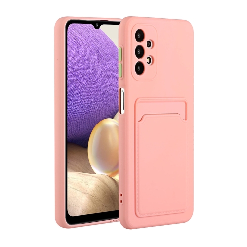 

For Samsung Galaxy A72 5G / 4G Card Slot Design Shockproof TPU Protective Case(Pink)
