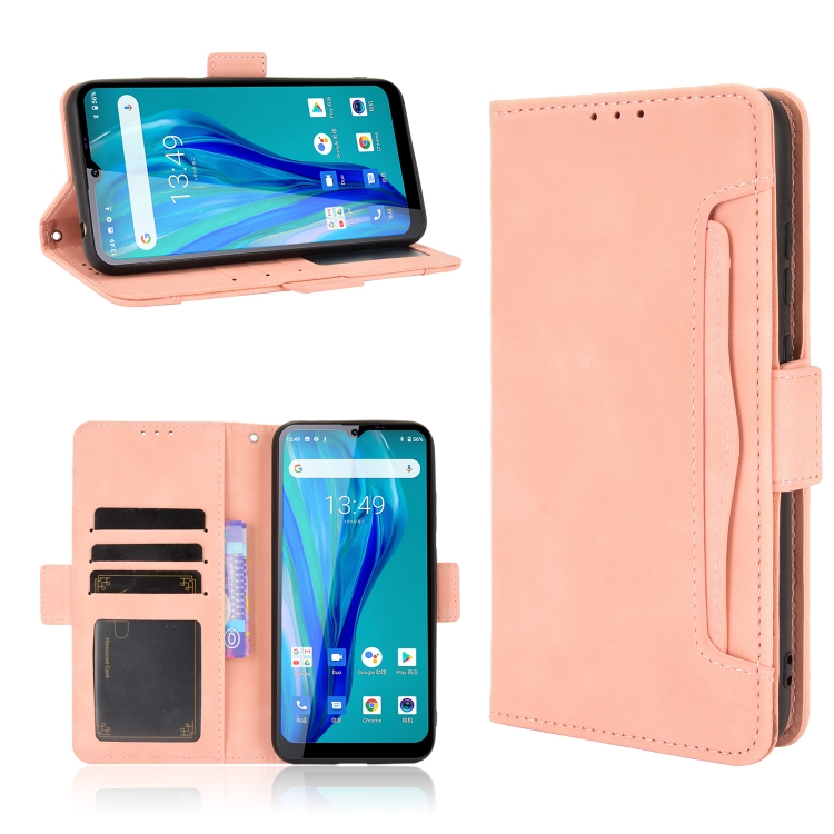 

For Oukitel C23 Pro Skin Feel Calf Pattern Horizontal Flip Leather Case with Holder & Card Slots & Photo Frame(Pink)