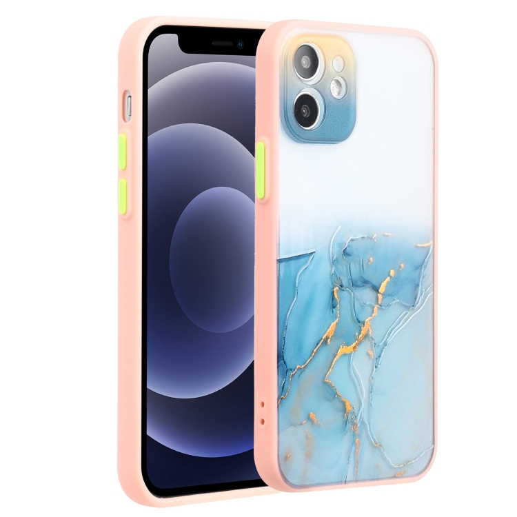 

Ink Painting Style TPU Protective Case For iPhone 12 mini(Ink Blue)