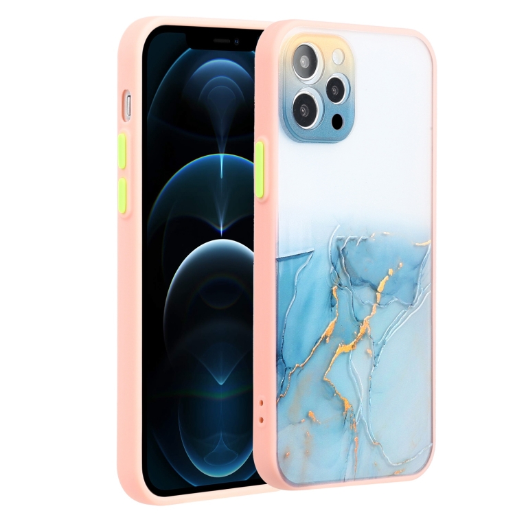 

Ink Painting Style TPU Protective Case For iPhone 12 Pro(Ink Blue)