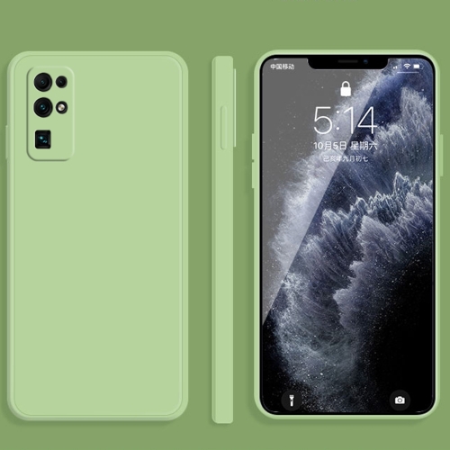 

For Honor 30 Solid Color Imitation Liquid Silicone Straight Edge Dropproof Full Coverage Protective Case(Matcha Green)