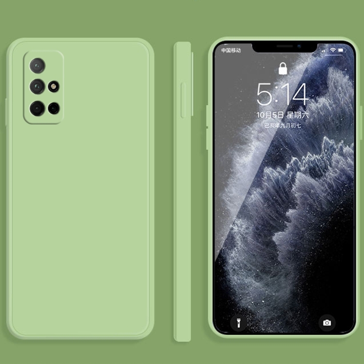 

For Honor 30s Solid Color Imitation Liquid Silicone Straight Edge Dropproof Full Coverage Protective Case(Matcha Green)