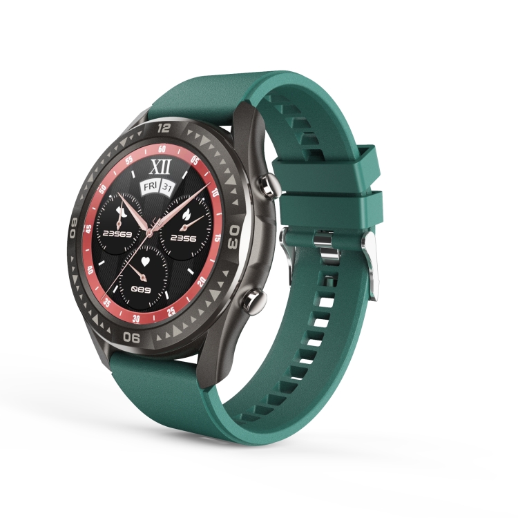 

G1 1.28 inch TFT Screen IP67 Waterproof Smart Watch, Support Bluetooth Call / Heart Rate Monitoring / Blood Pressure Monitoring, Style: Silicone Strap(Green)
