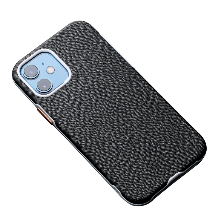 

Business Cross Texture PC Protective Case For iPhone 12 mini(Black)