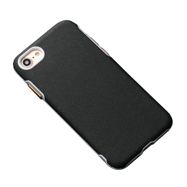 

Business Cross Texture PC Protective Case For iPhone SE 2020 / 8 / 7(Black)